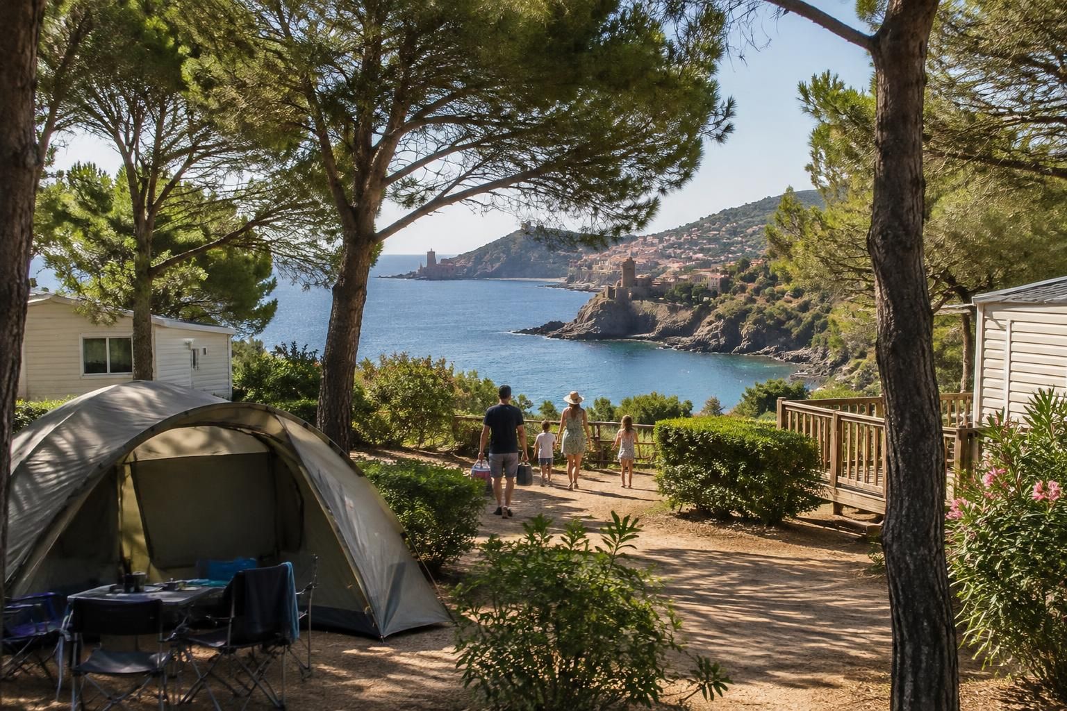 découvrez les campings à collioure : vue sur mer, bord de mer, confort 5 étoiles ou emplacements pas chers pour des vacances au soleil.