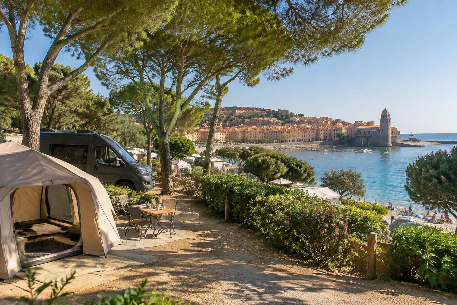 découvrez les campings à collioure : vue sur la mer, accès au bord de mer, établissements 5 étoiles et emplacements à petits prix pour vos vacances.