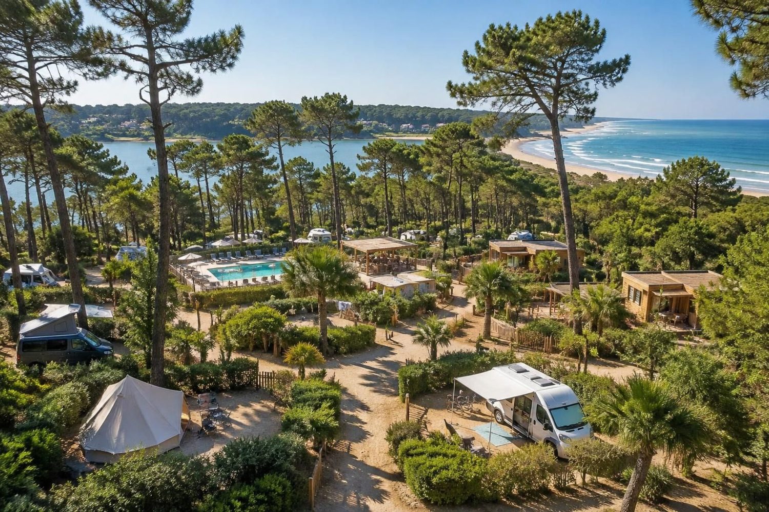 Camping à Hossegor : plage, 5 étoiles, lac et emplacements pas chers