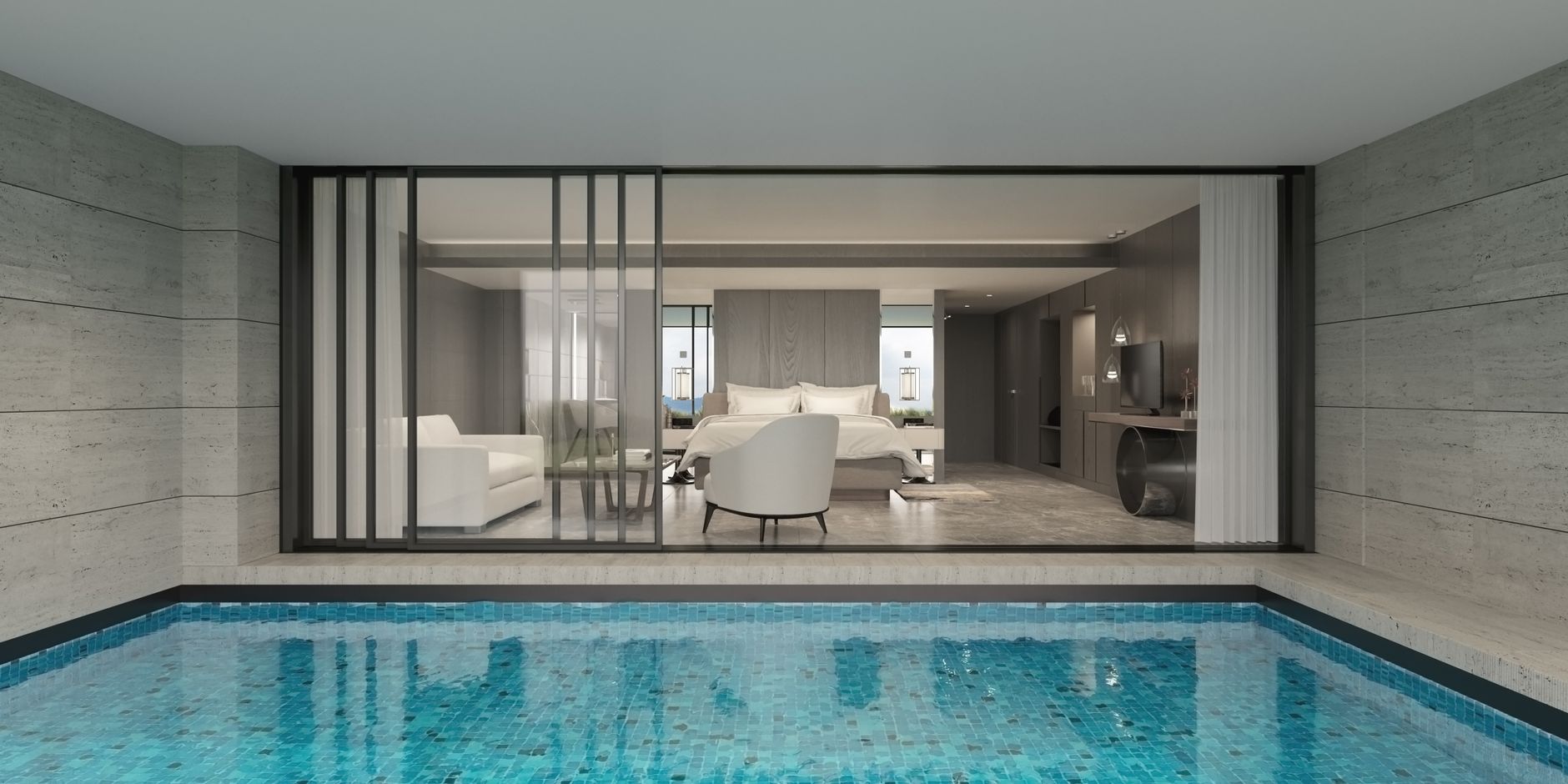 Hôtel en centre-ville à Salon-de-Provence : le bon choix pour visiter à pied — chambre d'hôtel avec spa et piscine